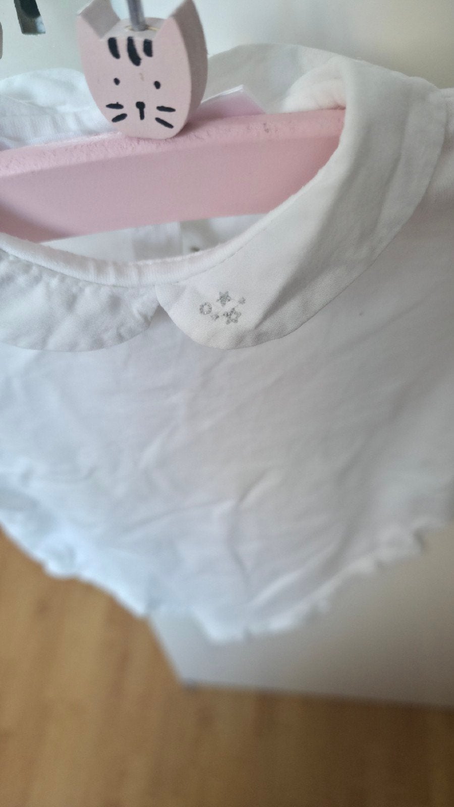 Zara witte romper met kraagje - 3-6 maanden, Kinderen en Baby's, Ophalen of Verzenden, Gebruikt, Zara, Jongetje of Meisje