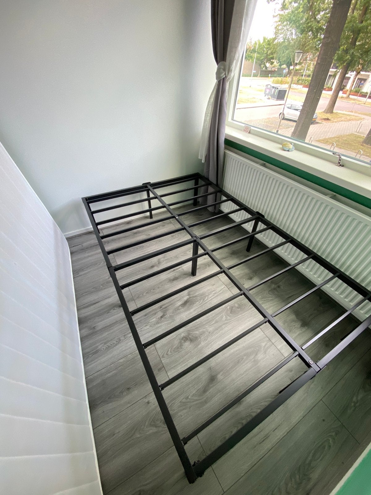 Compleet twijfelaar bed (120x190), Ophalen, Gebruikt, Minder dan 160 cm, 190 cm of minder