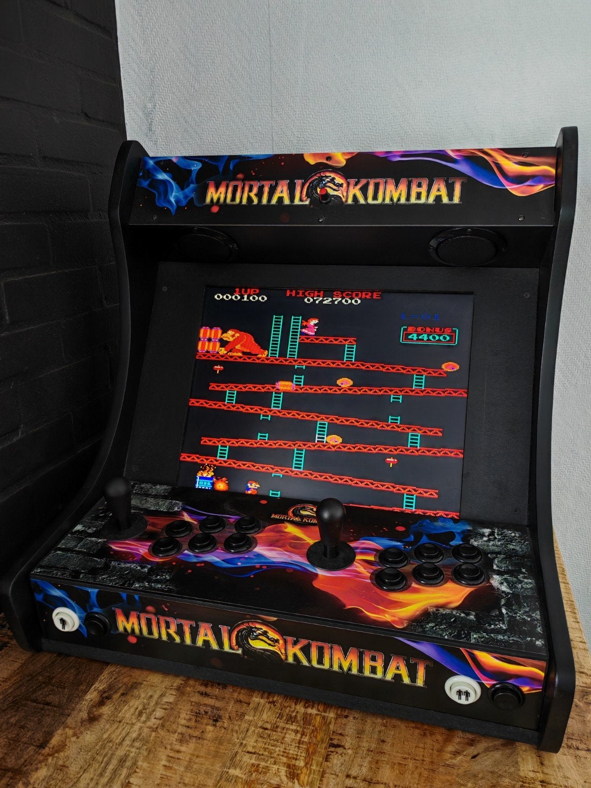 Bartop Arcadekast - Mortal Kombat - Recalbox, Ophalen, Zo goed als nieuw