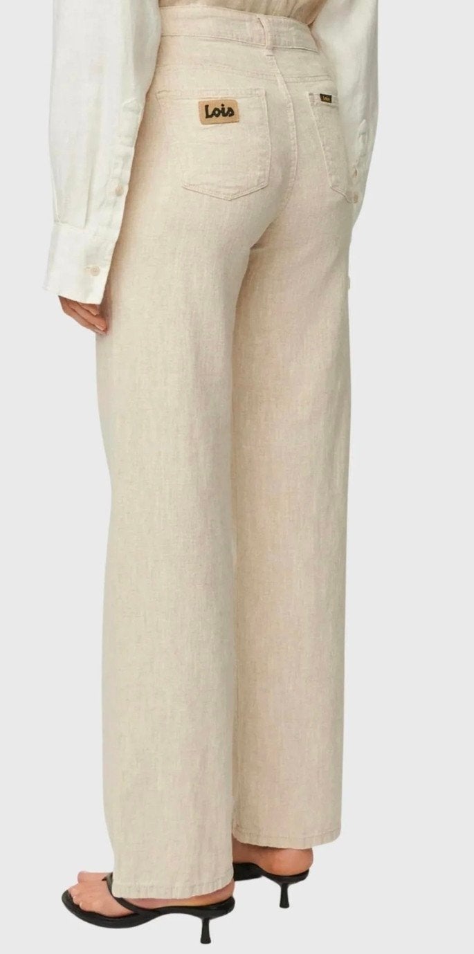 Loïs Culotte linnen, Kort, Beige, Ophalen of Verzenden, Zo goed als nieuw