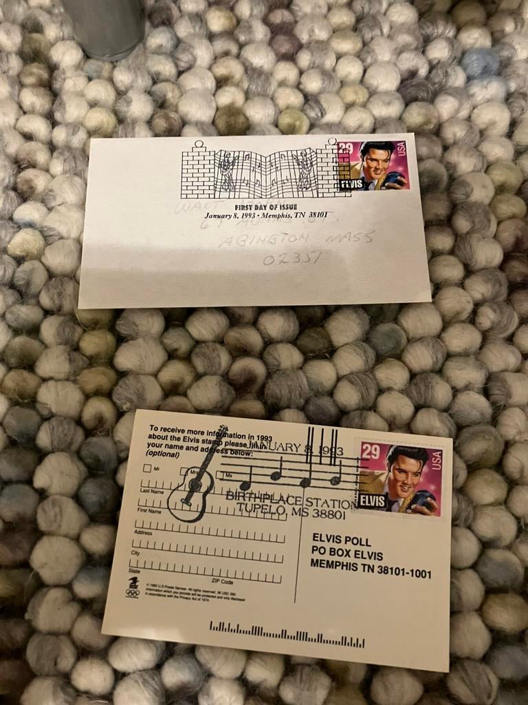 Elvis Presley first day cover, Ophalen of Verzenden, Nederland