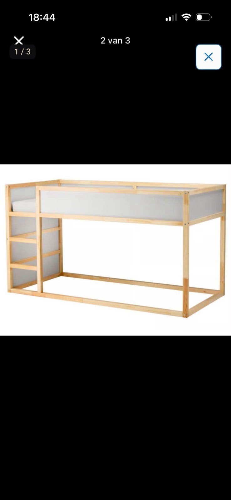 Ikea halfhoogslaper, Ophalen, Zo goed als nieuw, Halfhoogslaper