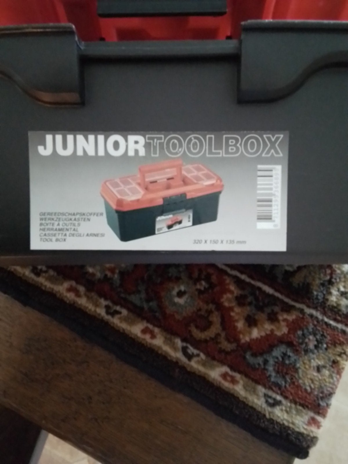Junior Toolbox - Handige Opbergdoos voor Gereedschap, Ophalen of Verzenden, Gebruikt