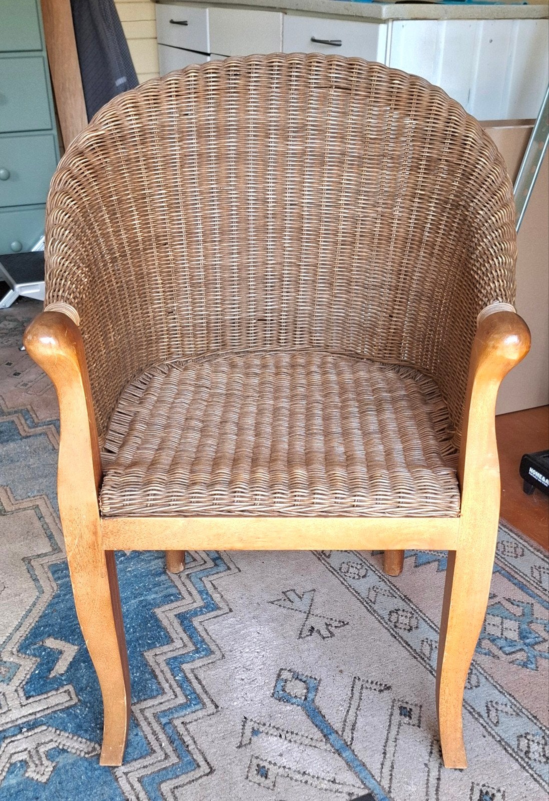 Rieten stoel in perfecte staat., Ophalen, Zo goed als nieuw, Rotan