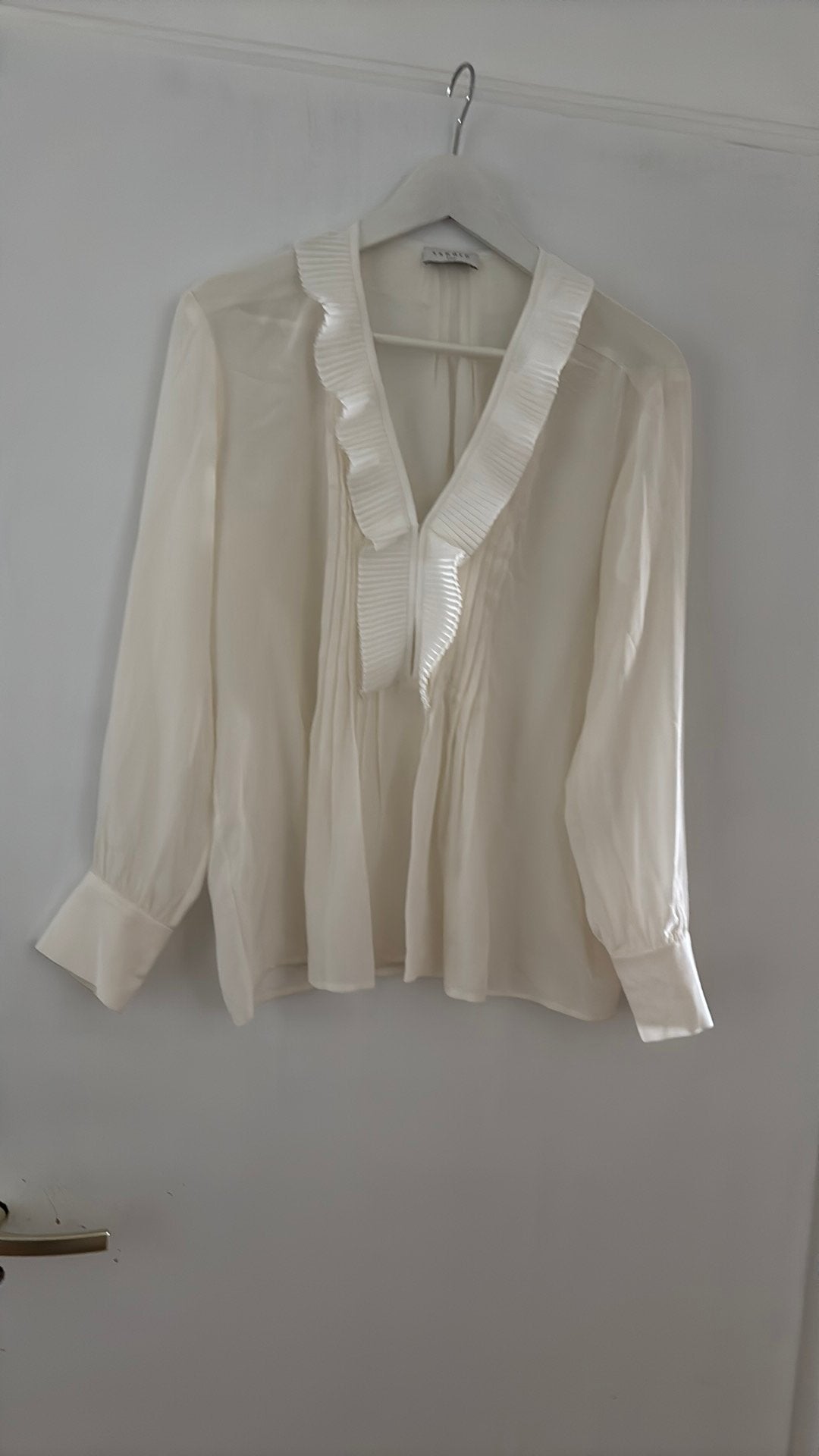Zijde blouse Sandro, Ophalen of Verzenden, Nieuw, Maat 38/40 (M), Wit