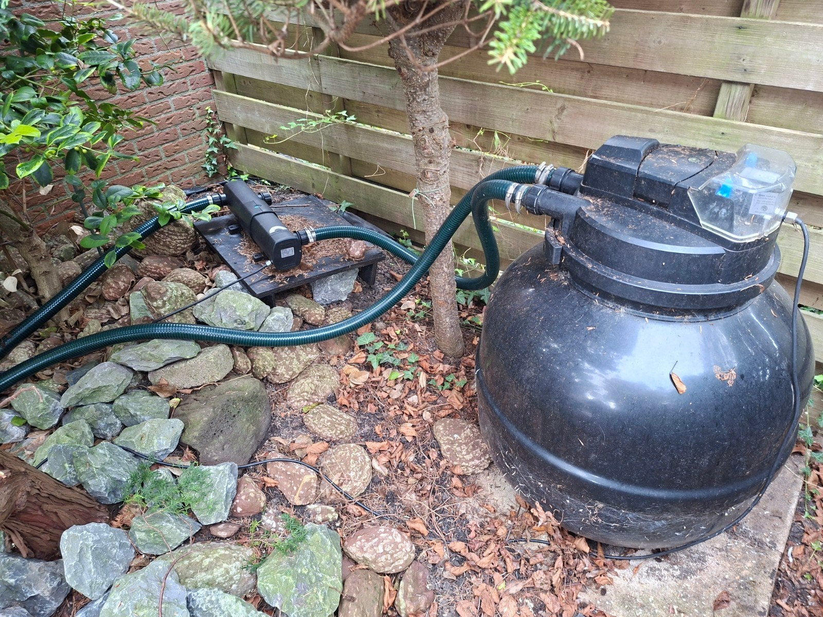Pondlink vijverfilter met UV-C en RVS waterval, Ophalen, Gebruikt