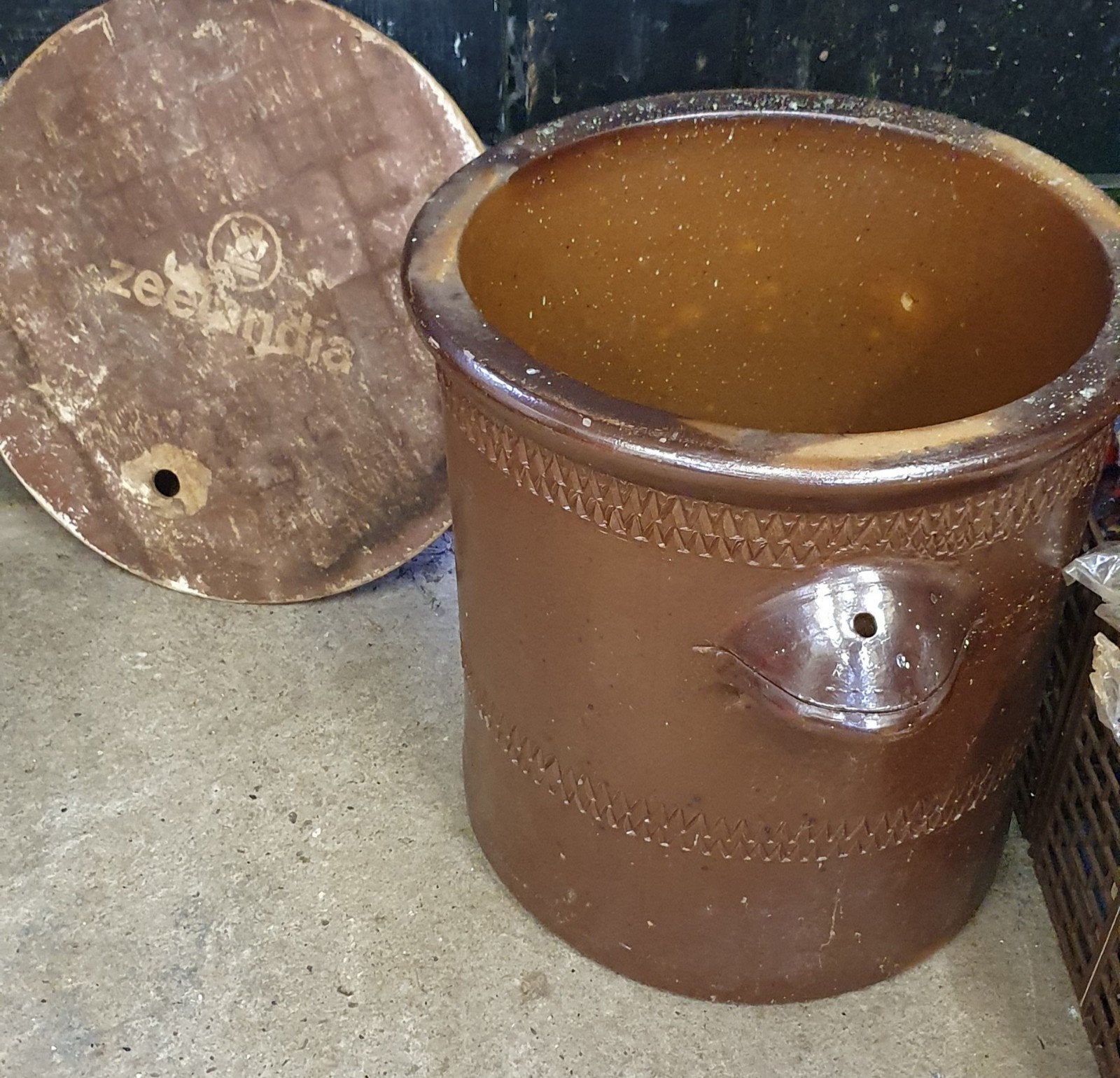 Grote Zeelandia grespot/keulse pot, circa 55 cm hoog, Antiek en Kunst, Ophalen of Verzenden