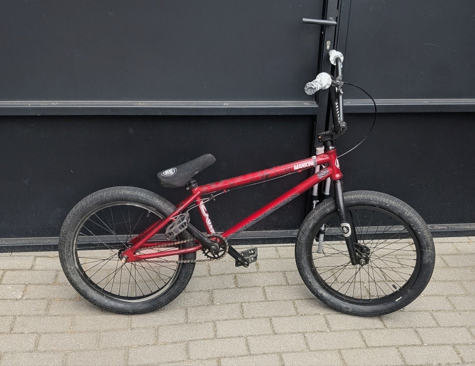 Mankind NXS 20" BMX Fiets - Rood, Ophalen, Staal, Velgrem, 20 tot 24 inch