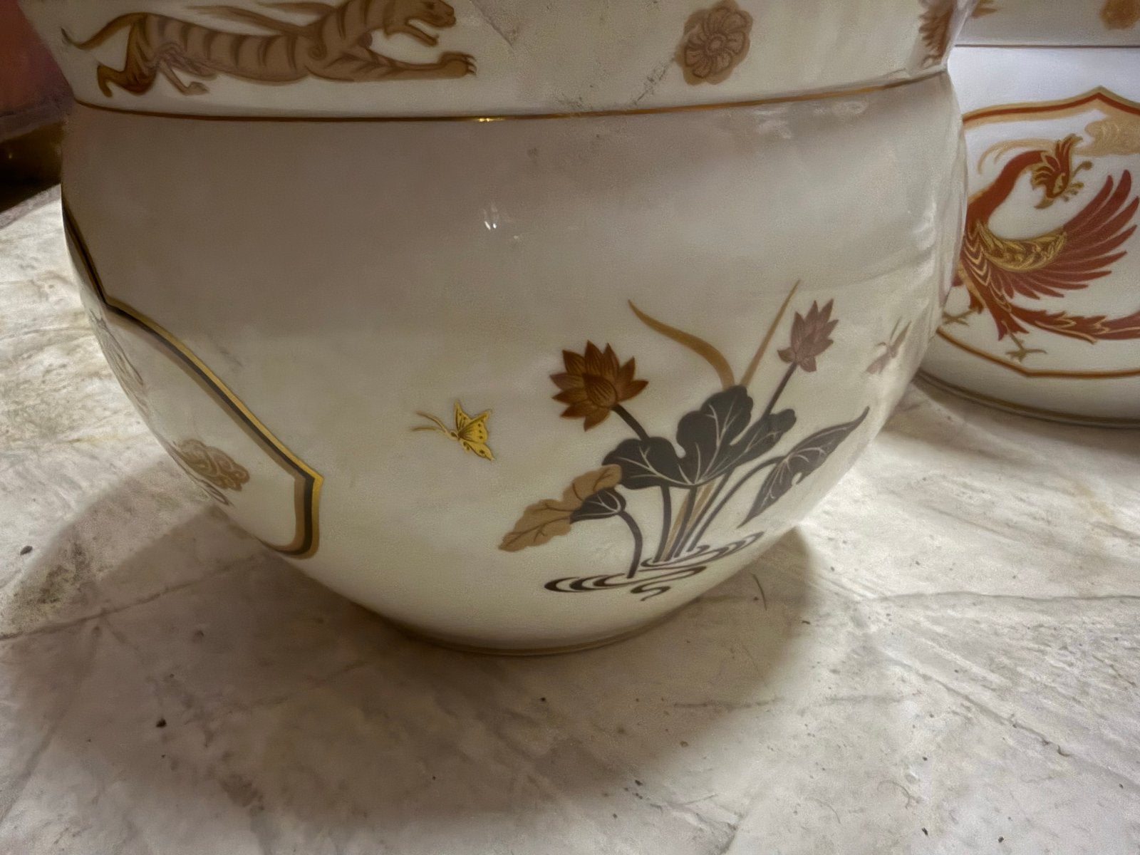 Antieke Franklin Porcelain Japanse Bloempot 1979, Antiek en Kunst, Ophalen