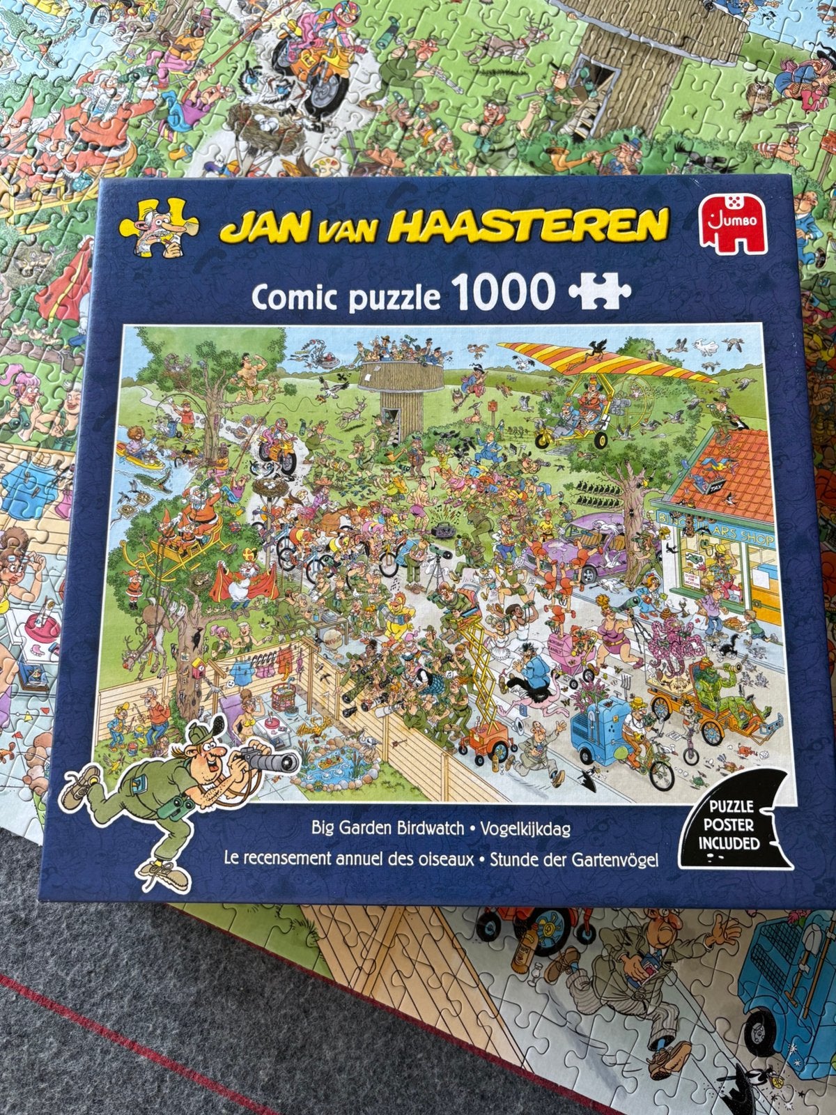 Jan van Haasteren vogelkijkdag, Hobby en Vrije tijd, Denksport en Puzzels, Ophalen, 500 t/m 1500 stukjes, Zo goed als nieuw