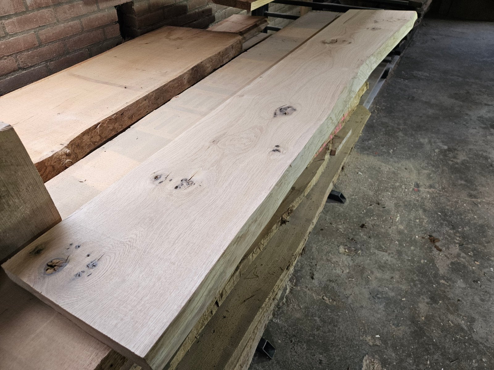 Eiken vensterbank | traptreden | wandplank, Ophalen, 25 tot 50 mm, Eiken, Nieuw