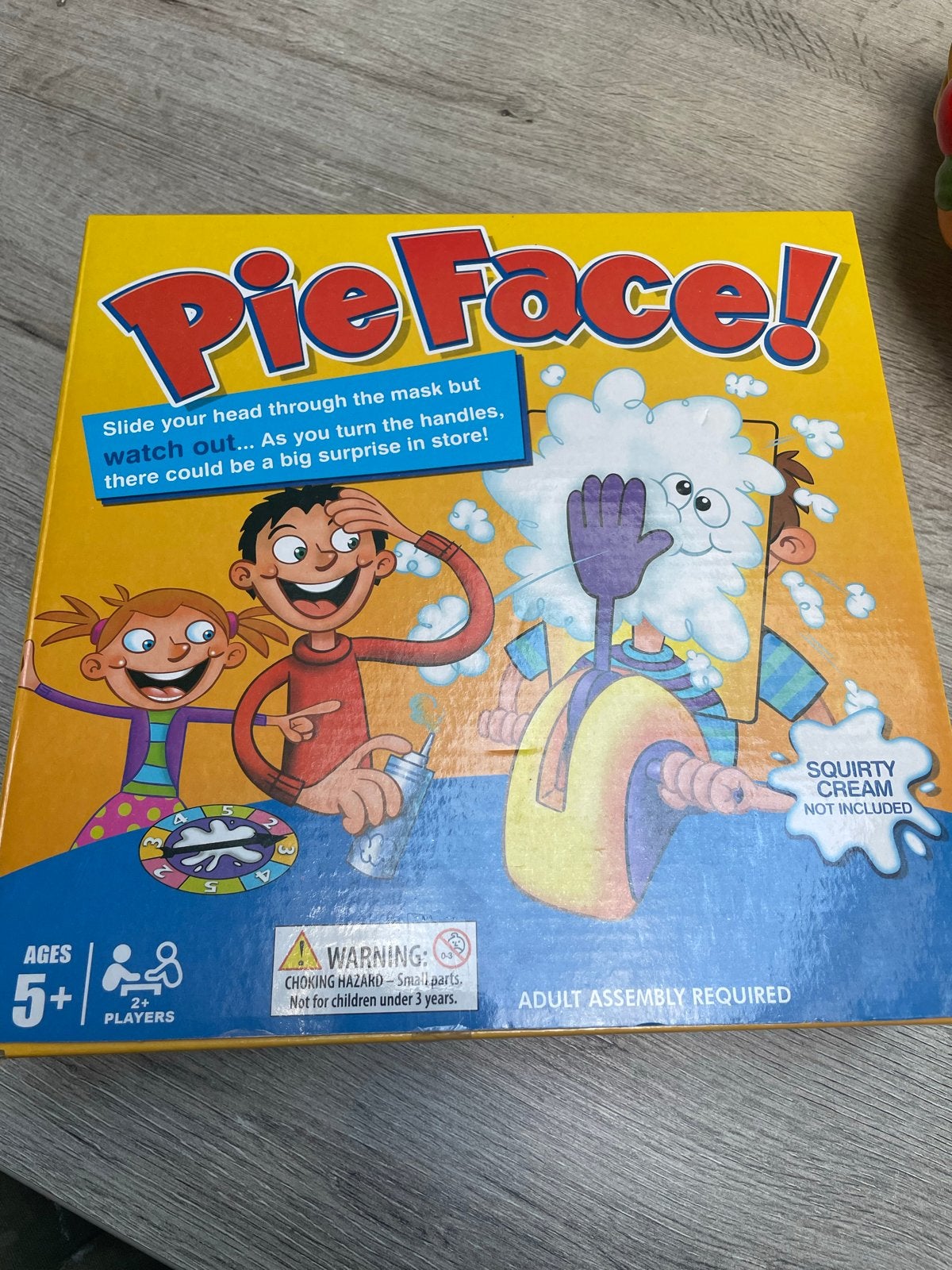 Pie Face! Spel - Hilarisch familiespel, Hobby en Vrije tijd, Een of twee spelers, Ophalen of Verzenden, Gebruikt