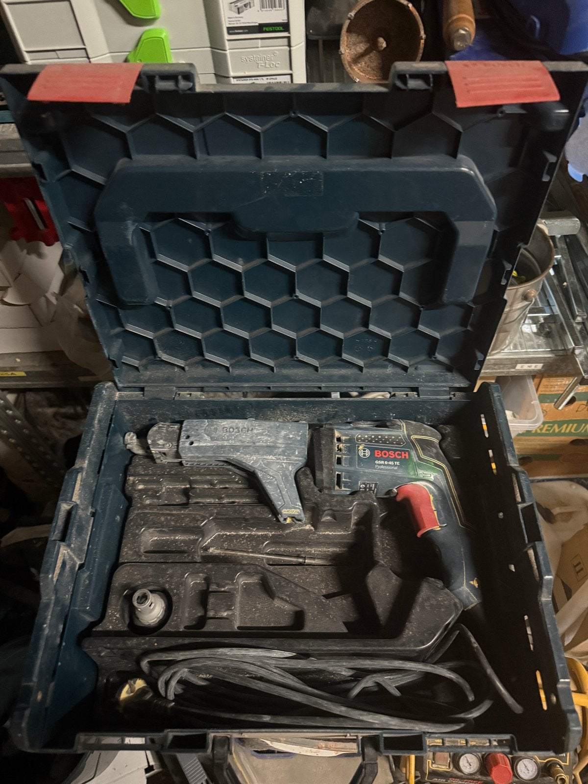 Bosch GSR 6-45 TE Professional Gipsplaatschroefmachine, Doe-het-zelf en Verbouw, Ophalen, Gebruikt, Variabele snelheid, Boor- en Schroefmachine