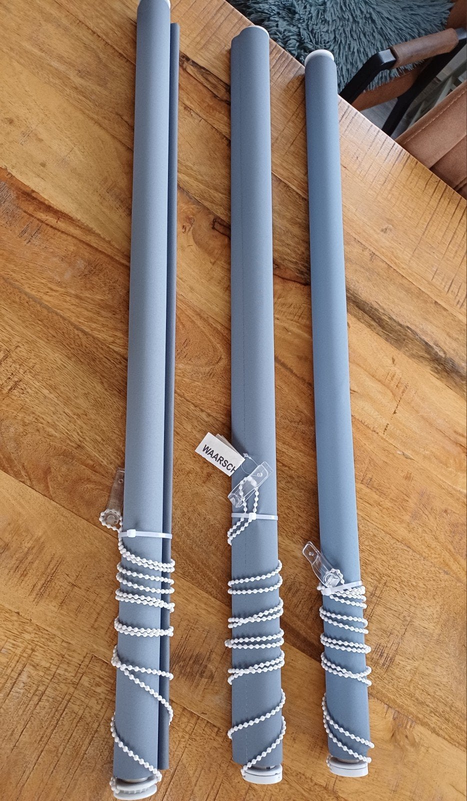 Rolgordijnen 90 cm breed - Grijs, 190 cm, Ophalen of Verzenden, Zo goed als nieuw, Rolgordijn