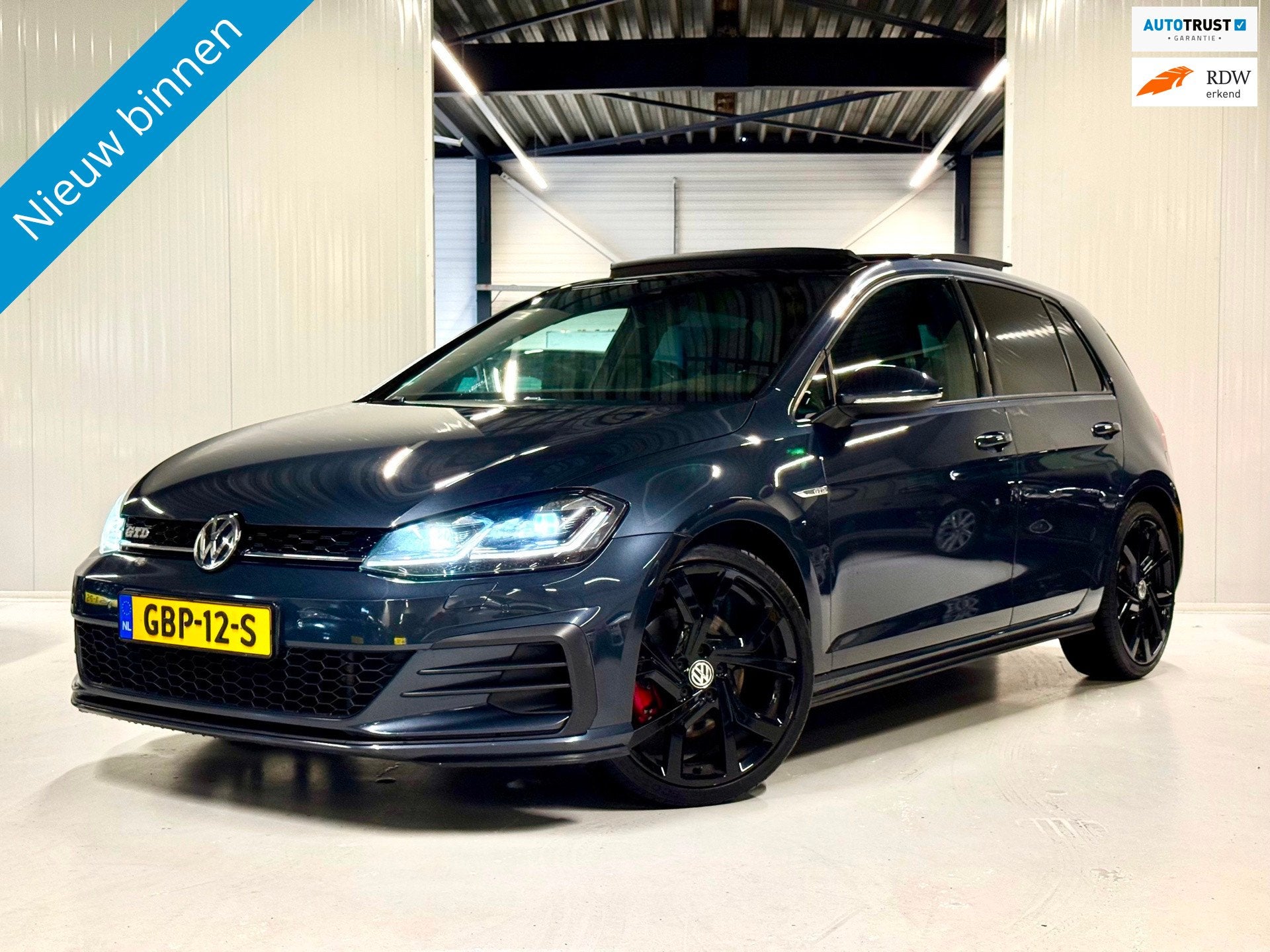 Volkswagen GOLF 2.0 GTD 184PK Automaat|Pano|Led!, Auto's, Gebruikt, 4 cilinders, Blauw, Diesel