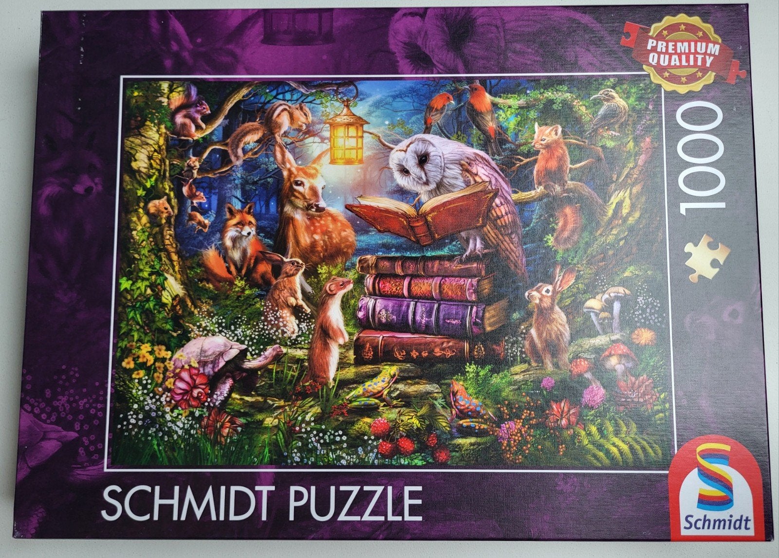 Schmidt puzzel Nachtelijke Bosverhalen 1000 stukjes, Ophalen, 500 t/m 1500 stukjes, Zo goed als nieuw, Legpuzzel