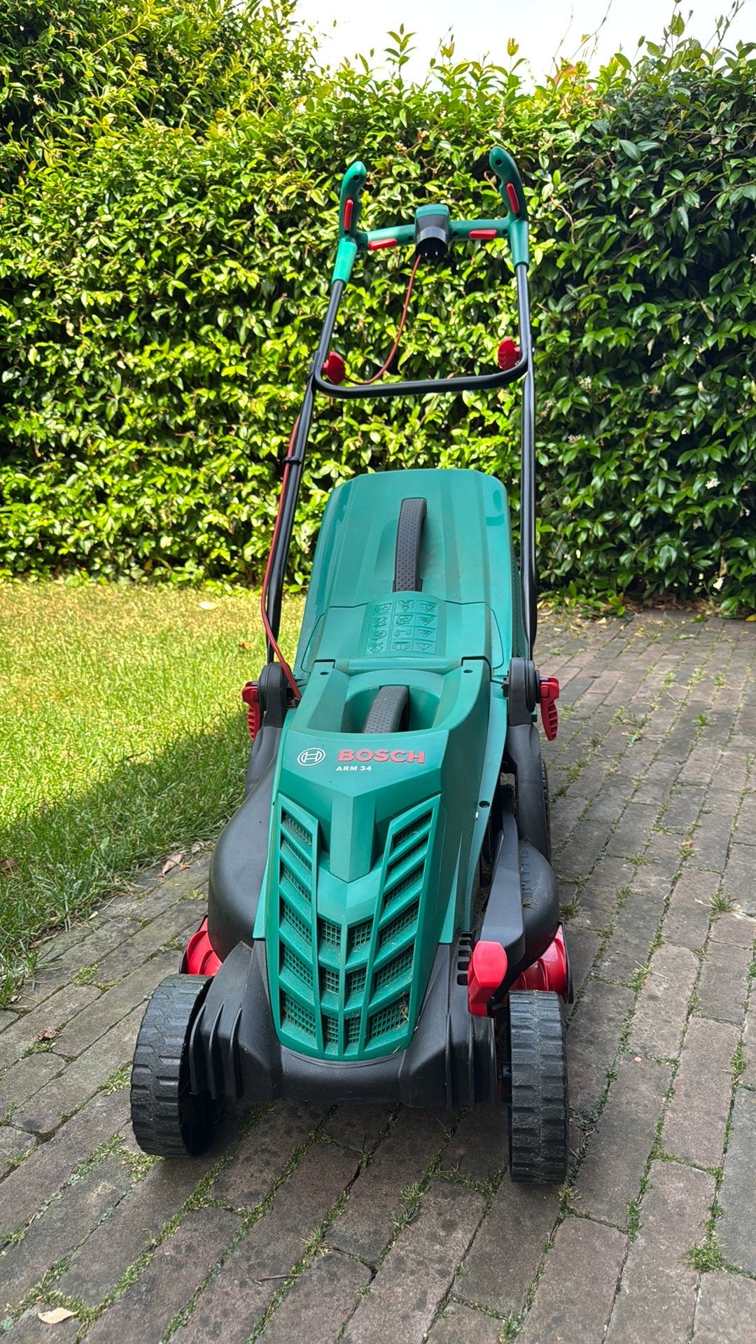 Bosch ARM 34 elektrische grasmaaier, Ophalen, Cirkelmaaier, Gebruikt, Elektrische grasmaaier