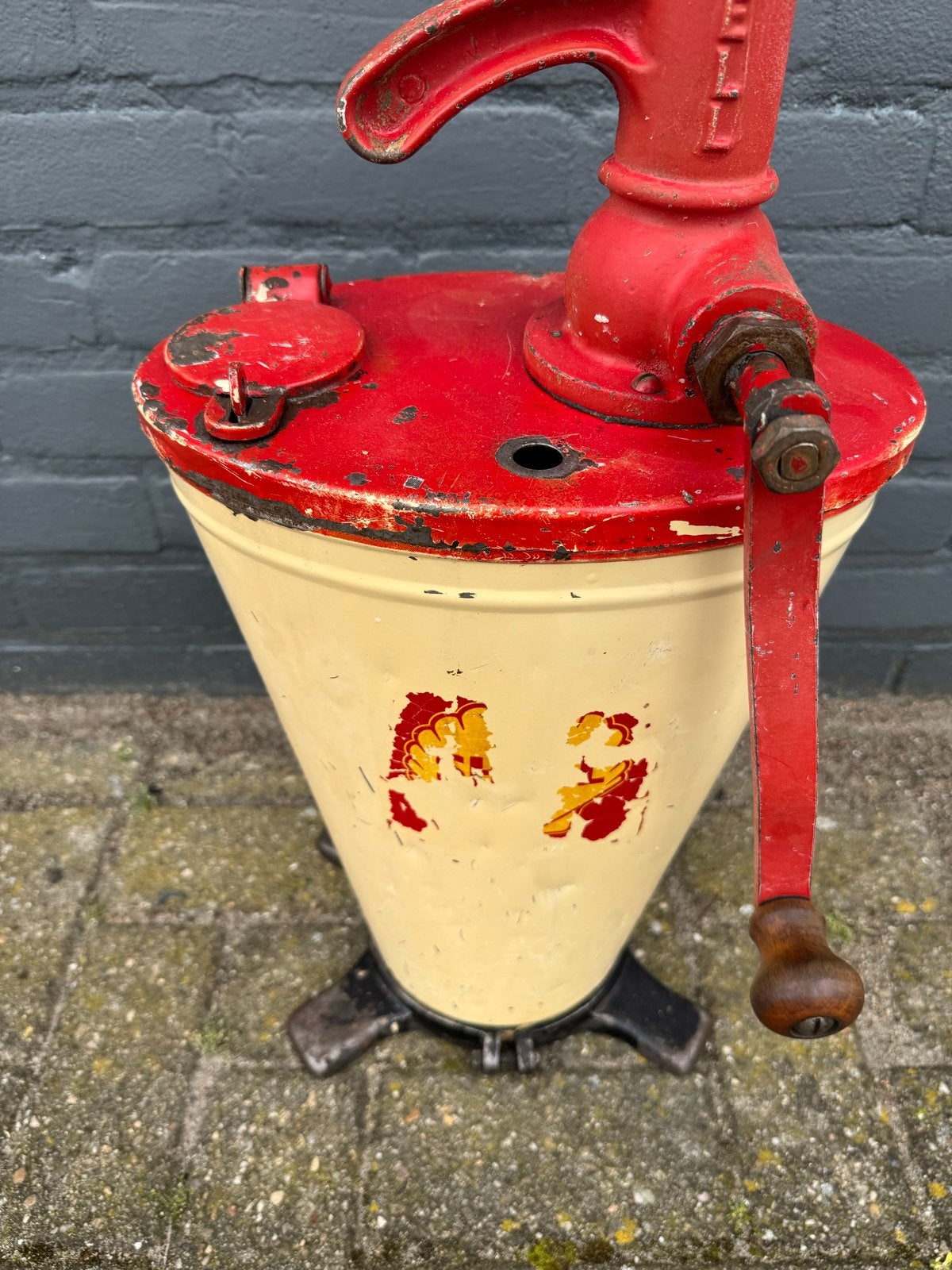 Vintage Shell Oliepomp - Authentiek Garage Decoratie, Ophalen