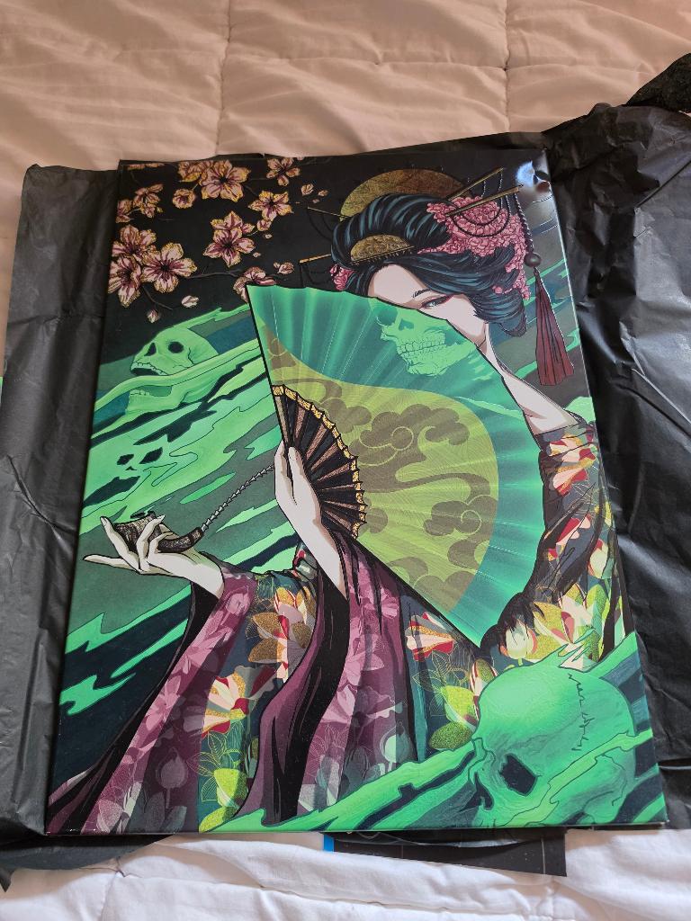 Ghostly Geisha - Limited Edition Displate 463/700, Antiek en Kunst, Kunst | Schilderijen | Modern, Ophalen of Verzenden