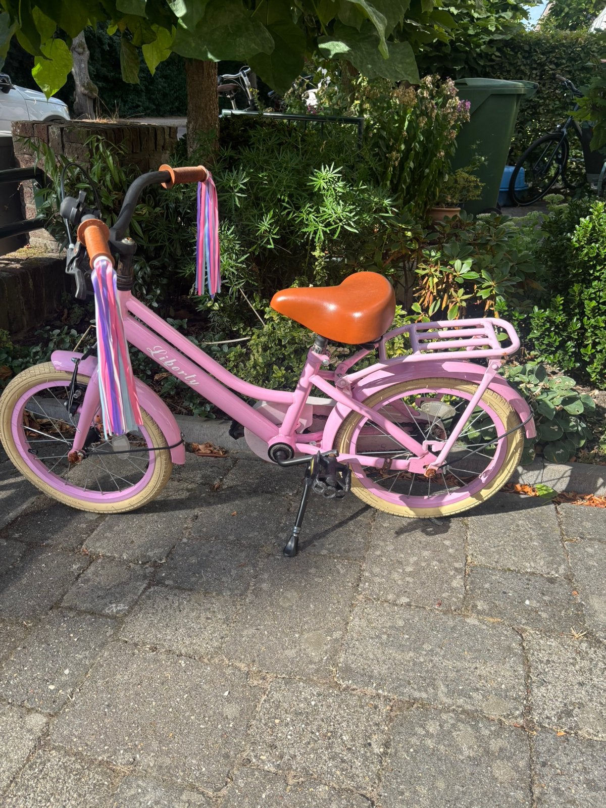 Liberty meisjes fiets 16 inch, Fietsen en Brommers, Fietsen | Meisjes, Ophalen, Terugtraprem, Gebruikt, Handrem