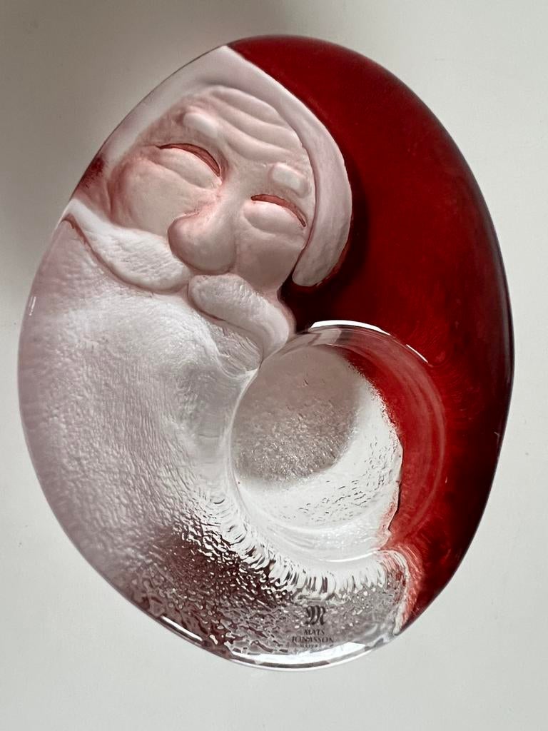 Vintage Zweeds Målerås Santa Kerstman Votive Mats Jonasson, Ophalen of Verzenden, Zo goed als nieuw, Overige materialen