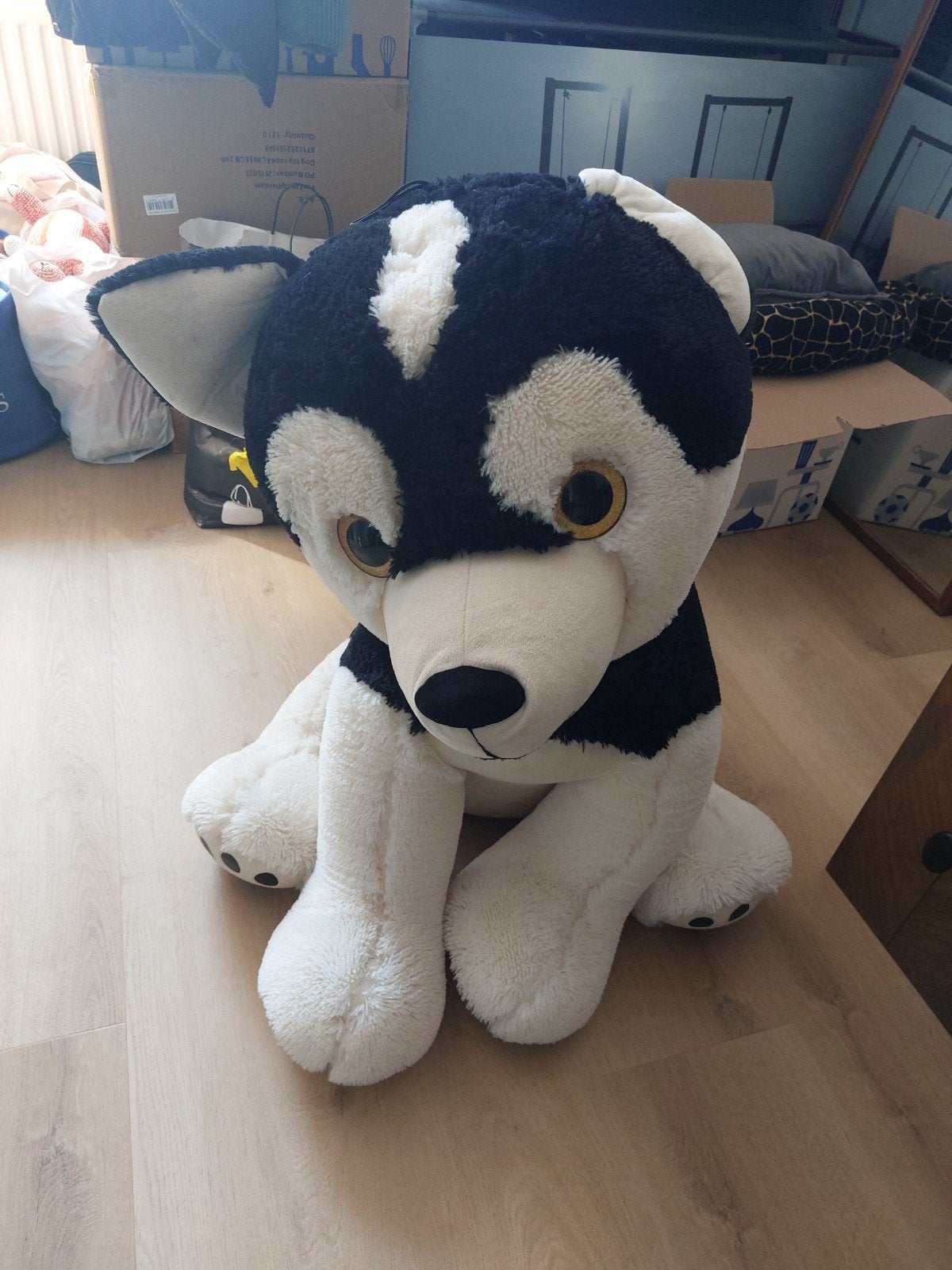 Grote husky knuffel, Ophalen, Gebruikt, Overige merken, Overige karakters