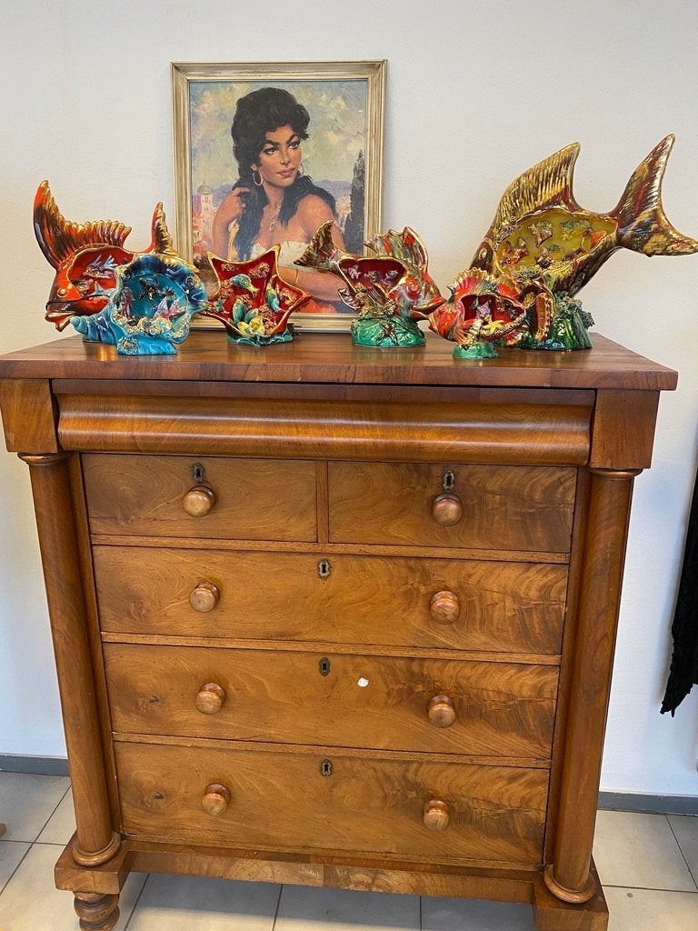 Vintage vissen valllauris van keramiek NR 13, Ophalen