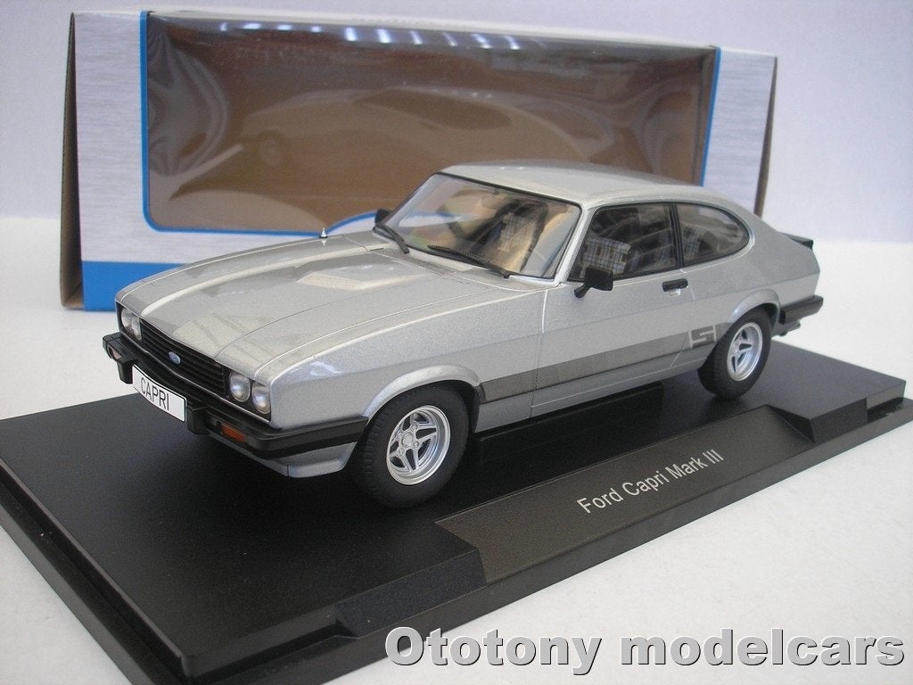 Ford Capri III 3.0 S 1978 Silver 1/18 MCG, Ophalen of Verzenden, Nieuw, Auto, Overige merken