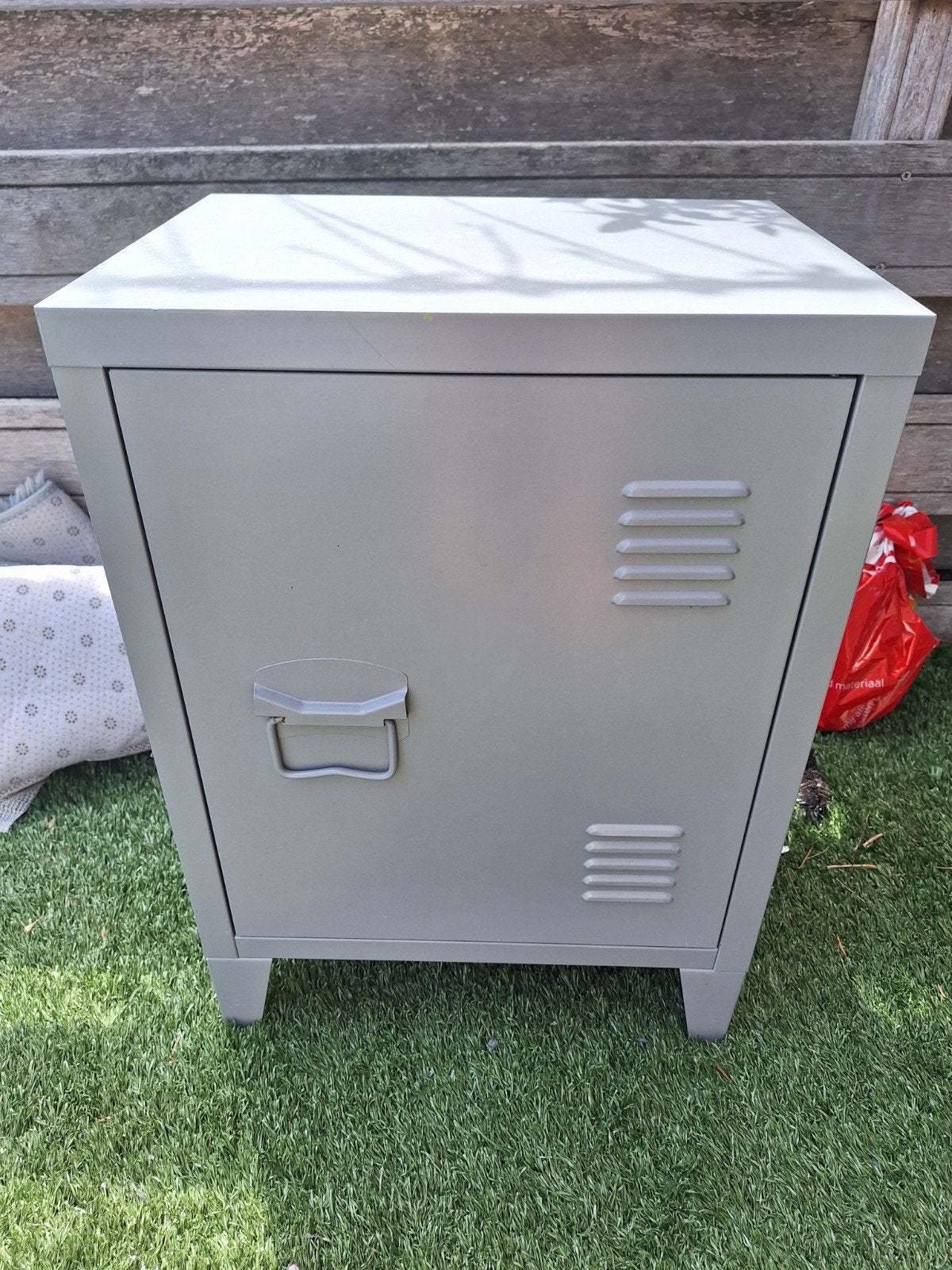 Metalen locker kastje grijs, Huis en Inrichting, Ophalen, Gebruikt, Industrieel, Modern
