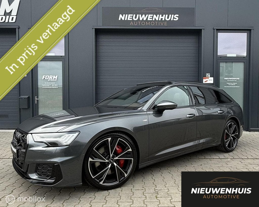 Audi A6 Avant 55TFSIe quattro Competition Pano l RS lMatrix, Auto's, Audi, Automaat, Gebruikt, Zwart, 4 cilinders