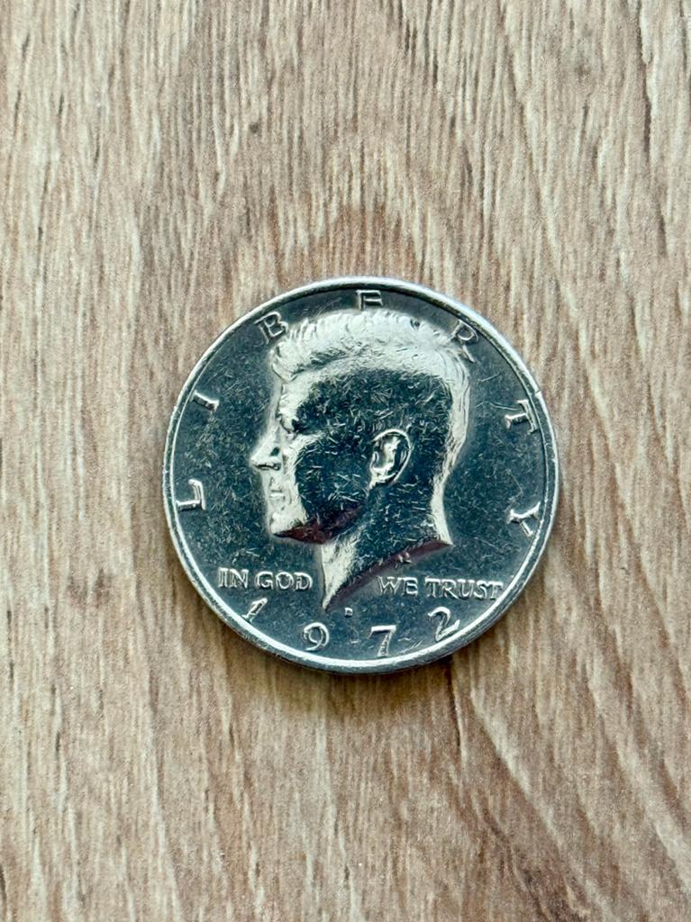 JFK Kennedy Half Dollar 1972 Munt, Postzegels en Munten, Munten | Amerika, Ophalen of Verzenden, Noord-Amerika, Losse munt