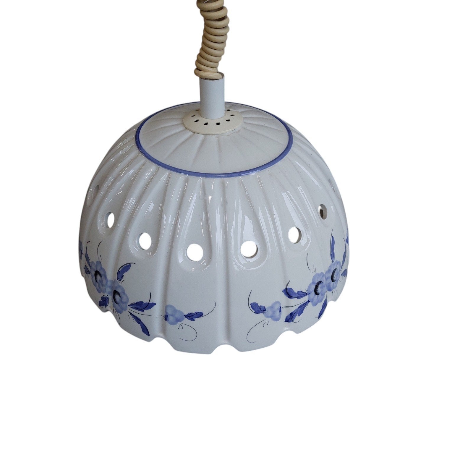 Vintage keramiek hanglamp, Huis en Inrichting, Lampen | Hanglampen, Ophalen, Overige materialen, Gebruikt, Onbekend