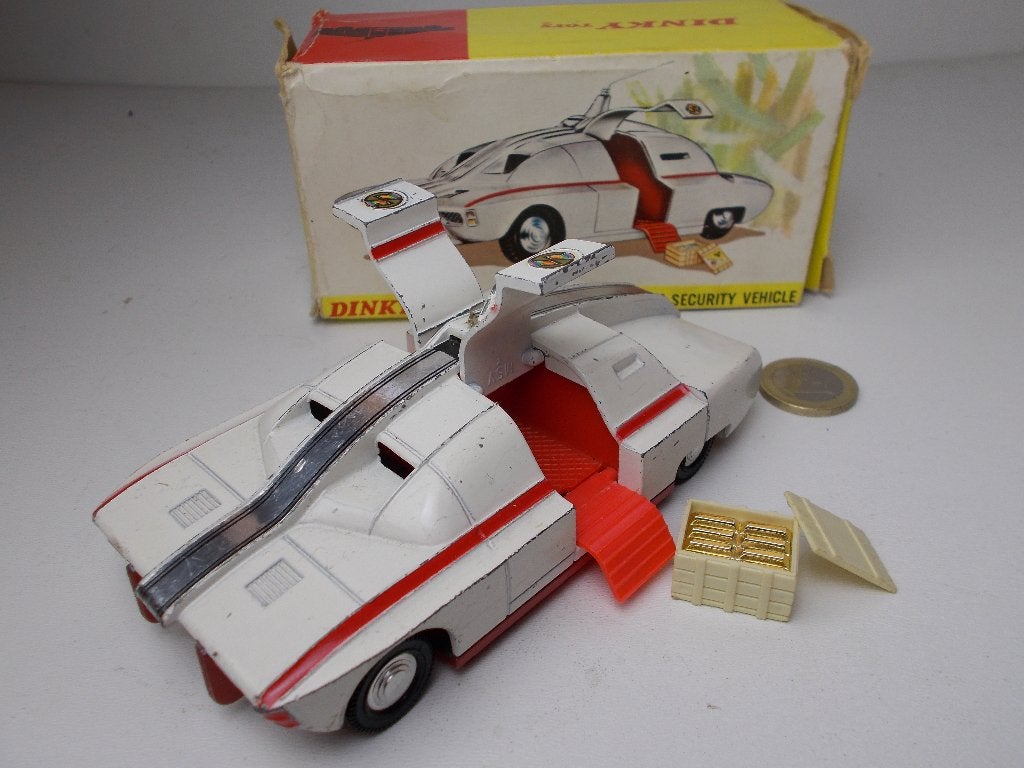 1968 Dinky Toys 105 MAXIMUM SECURITY VEHICLE +ORIG. DOOS (B), Ophalen of Verzenden, Zo goed als nieuw, Auto, Dinky Toys