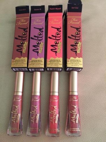 Too Faced Melted Matte Longwear Lipstick-nog 3 kleuren-Nieuw, Nieuw, Ophalen of Verzenden, Make-up, Overige kleuren