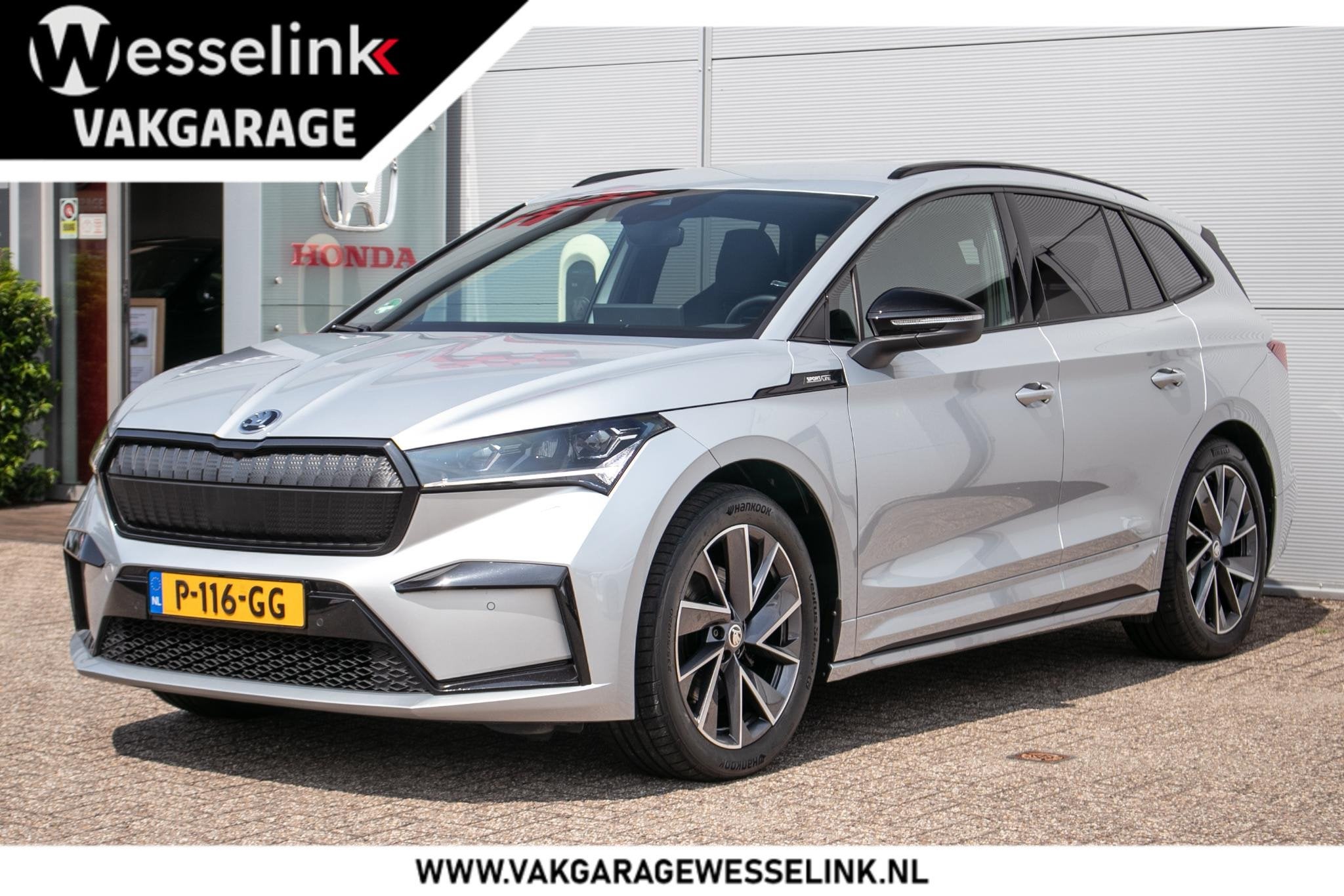 SKODA Enyaq iV 60 Sportline - SOH 90% | Trekhaak Wegklapb. |, Auto's, 34 min, 402 km, Gebruikt, Automatische klimaatregeling