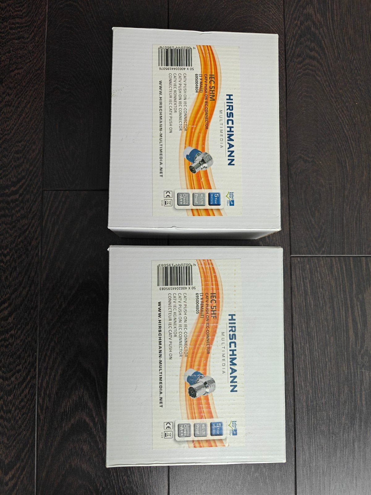 Hirschman coax connectoren, Ophalen of Verzenden, Nieuw