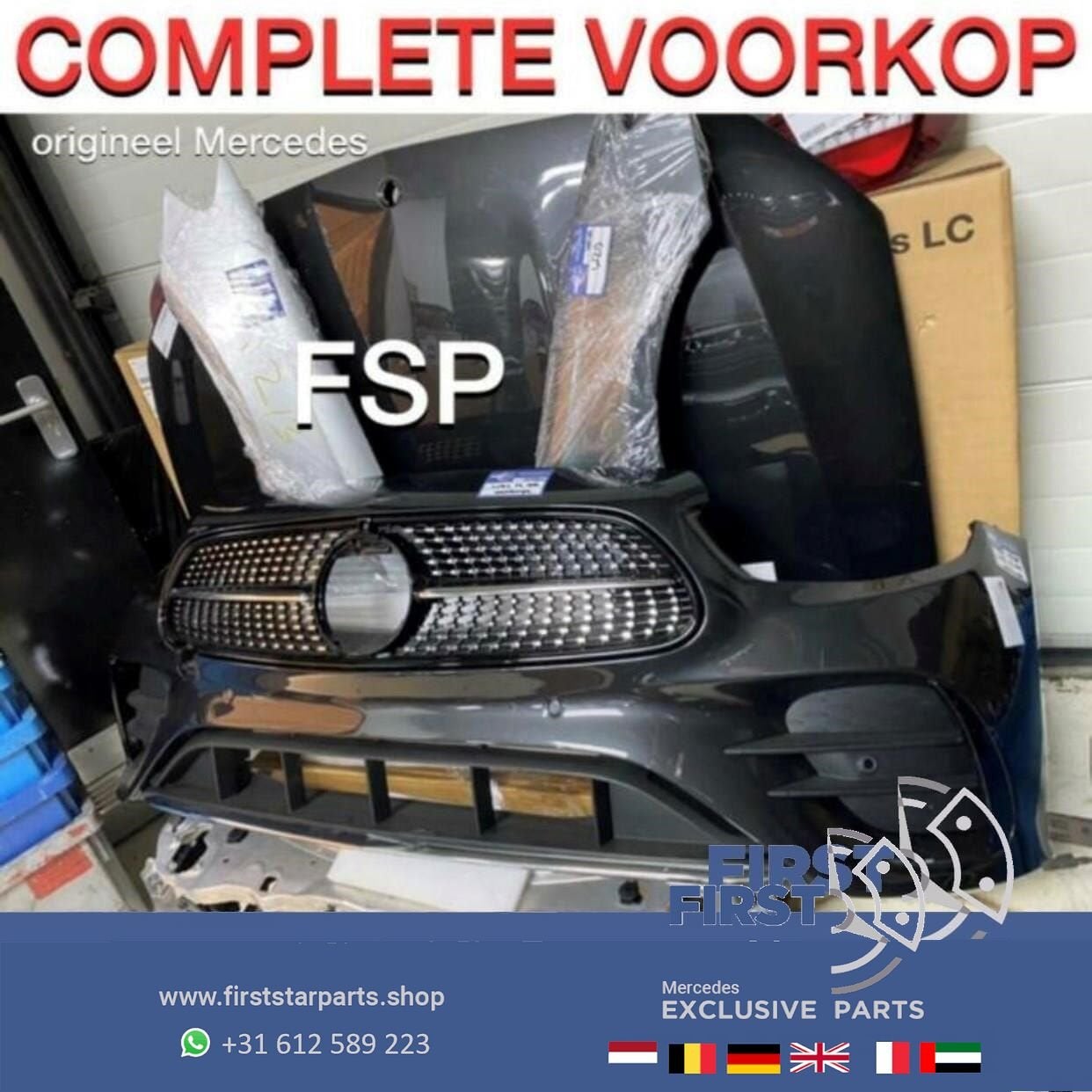 W213 S213 W238 FACELIFT 43 AMG VOORKOP Mercedes E Klasse 202, Gebruikt, -, Voor, Ophalen of Verzenden