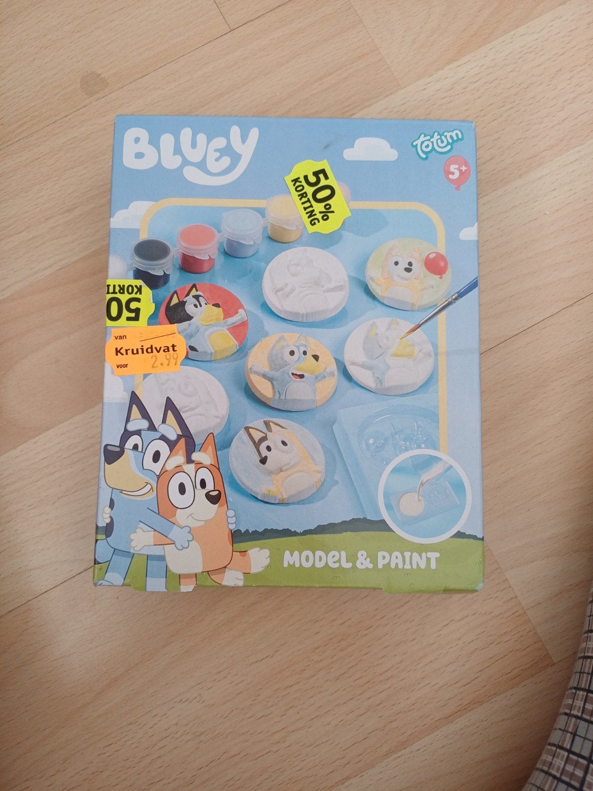 Bluey gips set, Ophalen