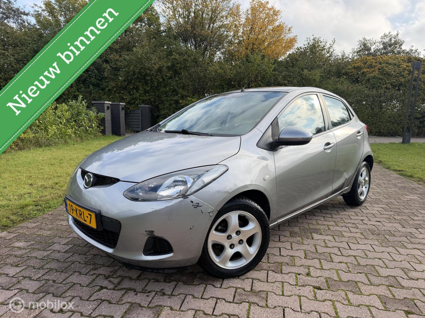 Mazda 2 1.3 XS, Airco, Goed onderhouden., Auto's, Gebruikt, 31 €/maand, 4 cilinders, 4 stoelen