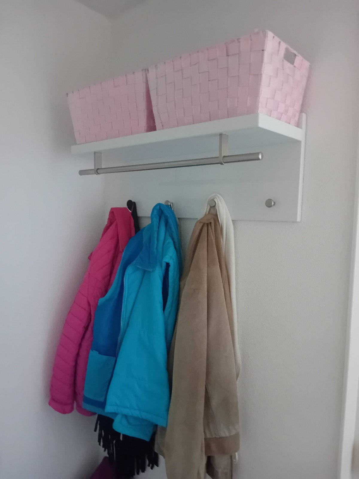 Witte MDF kapstok, Huis en Inrichting, Gebruikt, Minder dan 100 cm, Hout, Ophalen