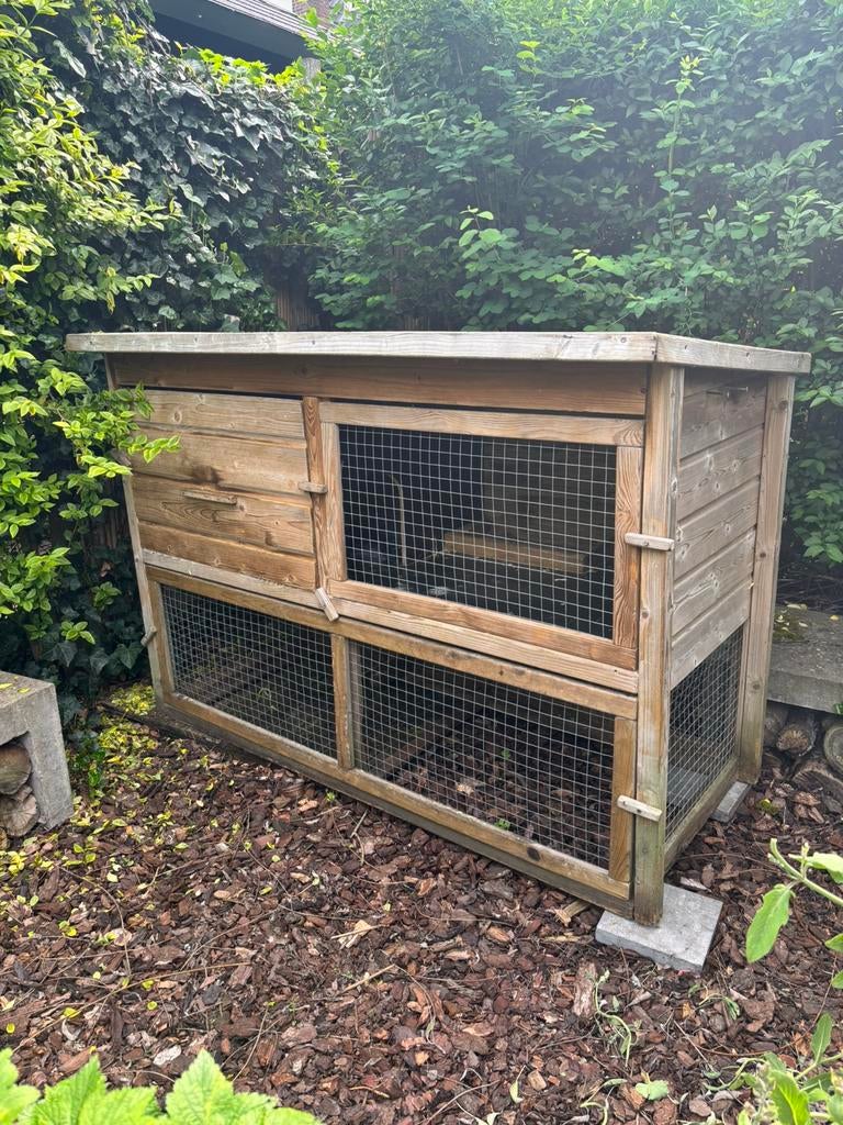 Konijnen/cavia ruim verblijf, Dieren en Toebehoren, Ophalen, Kooi, 90 cm of meer, Konijn