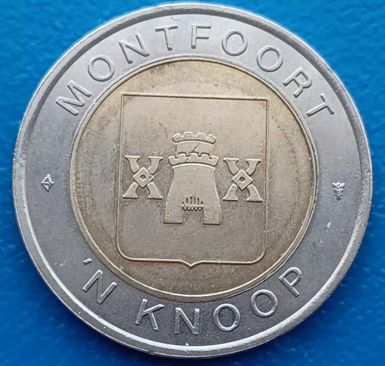 Penning Montfoort 'n Knoop - 50 jaar Bevrijding 1995, Postzegels en Munten, Penningen en Medailles, Verzenden, Overige materialen