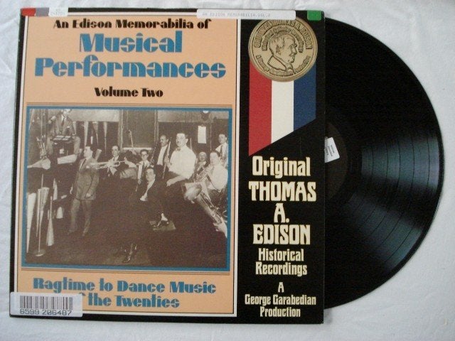 An Edison memorabilia - Musical performances vol. 2, LP, Ophalen of Verzenden, Zo goed als nieuw, 12 inch