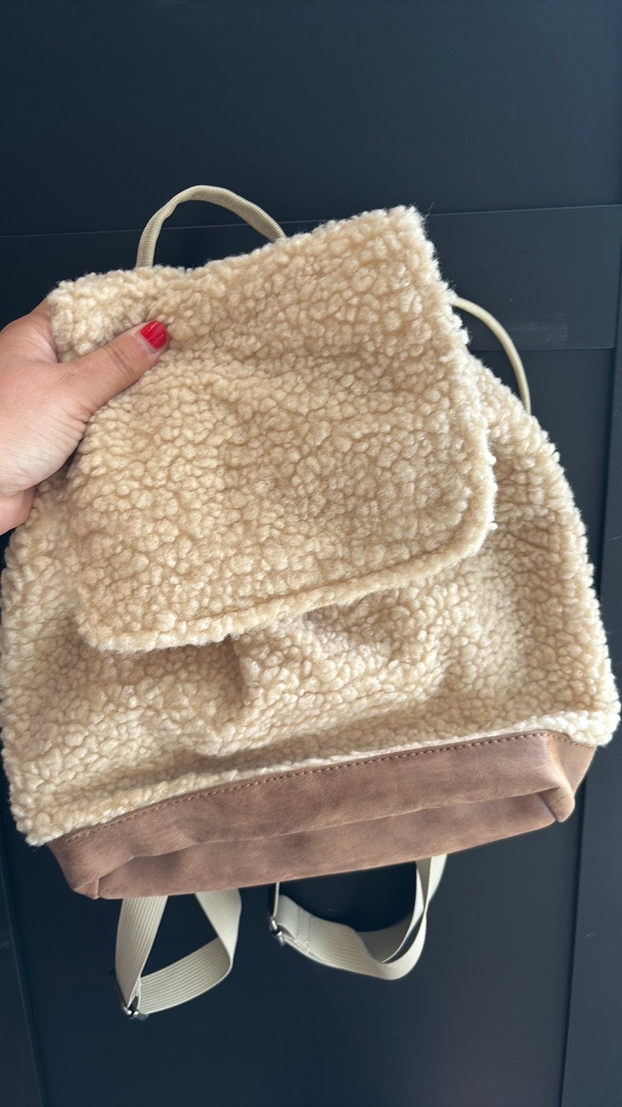 Teddy stof herfst winter auler schattig rugzak rugtas, Ophalen of Verzenden, Zo goed als nieuw, Overige merken, 30 tot 45 cm
