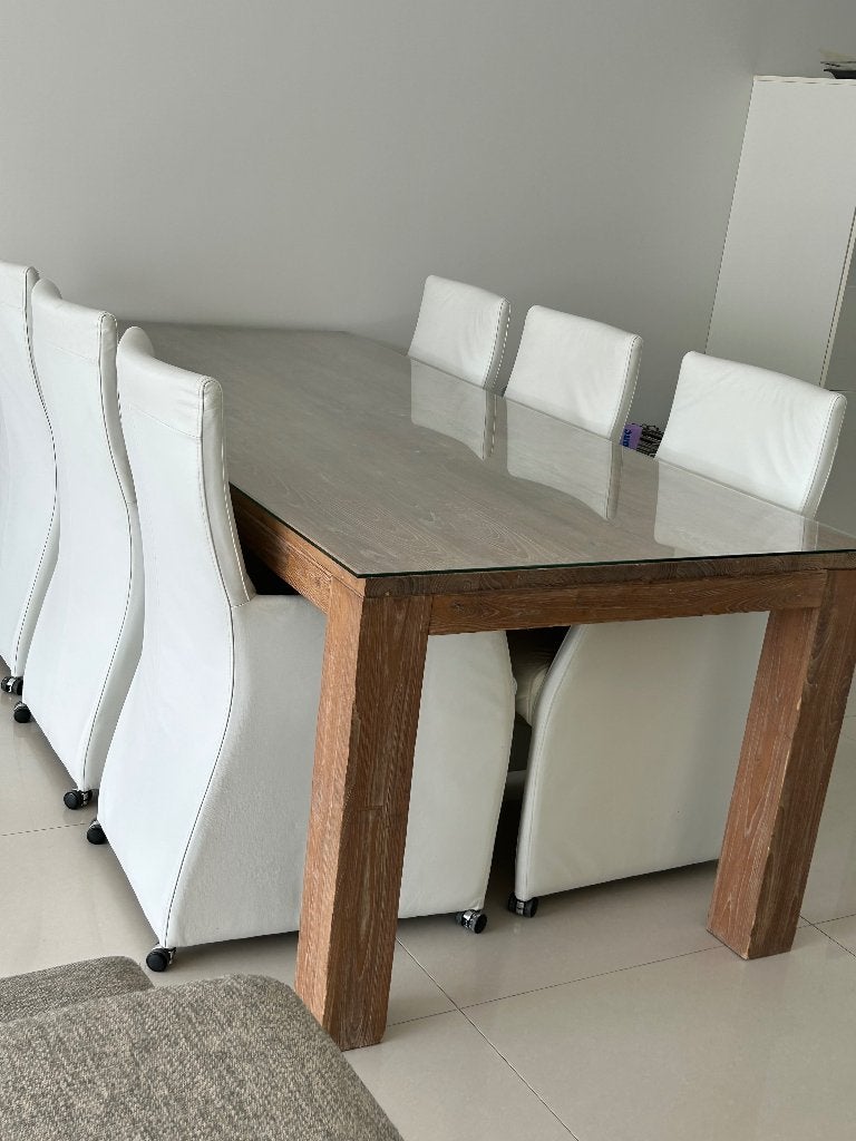Eetkamertafel en dressoir Forest, Huis en Inrichting, Tafels | Eettafels, Ophalen, Gebruikt, 150 tot 200 cm, 200 cm of meer