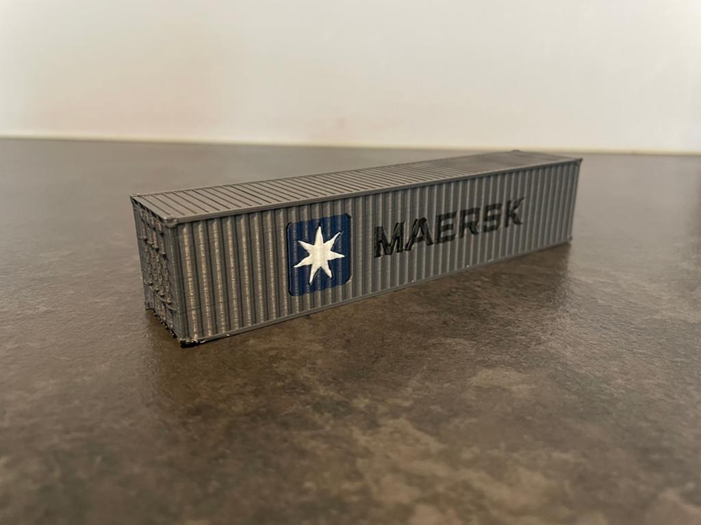 Mearsk container HO 1:87, Ophalen of Verzenden, Gelijkstroom of Wisselstroom, Brug, Tunnel of Gebouw, Overige merken