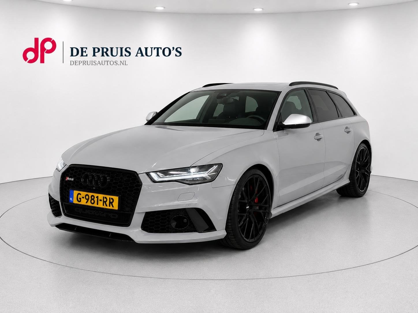 Audi RS6 Avant RS6 quattro perfomance Carbon Alcantara-Hemel, Auto's, Audi, Gebruikt, Met garantie (alle), 3993 cc, Adaptive Cruise Control