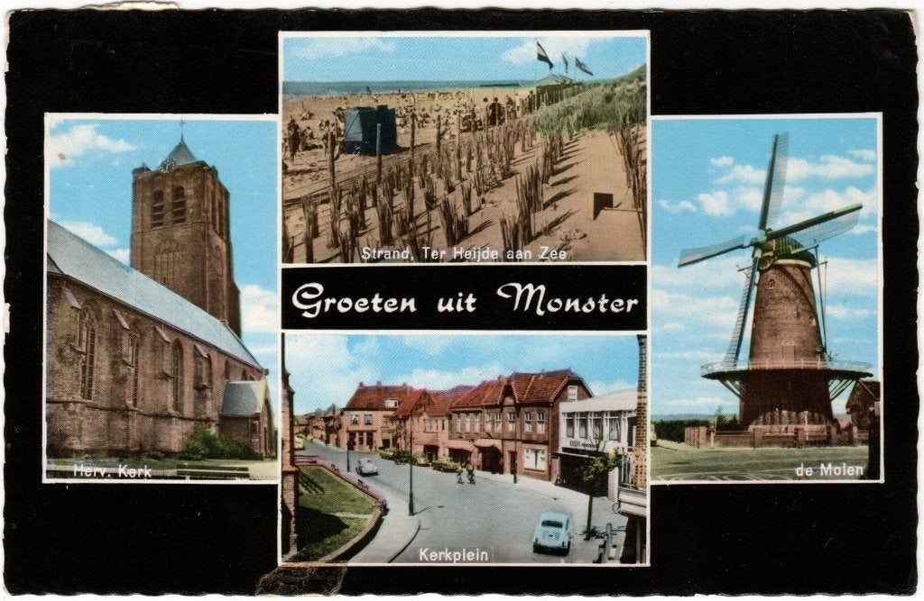 Monster  Groeten uit, Ophalen of Verzenden, Gelopen, Zuid-Holland