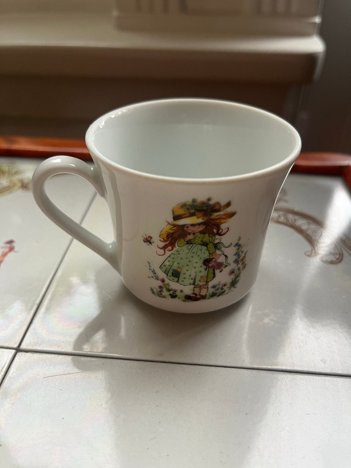 Vintage Tirschenreuth Bavaria Kopje - Sarah Kay / Holly Hobb, Gebruikt, Overige merken, Vintage, Ophalen of Verzenden