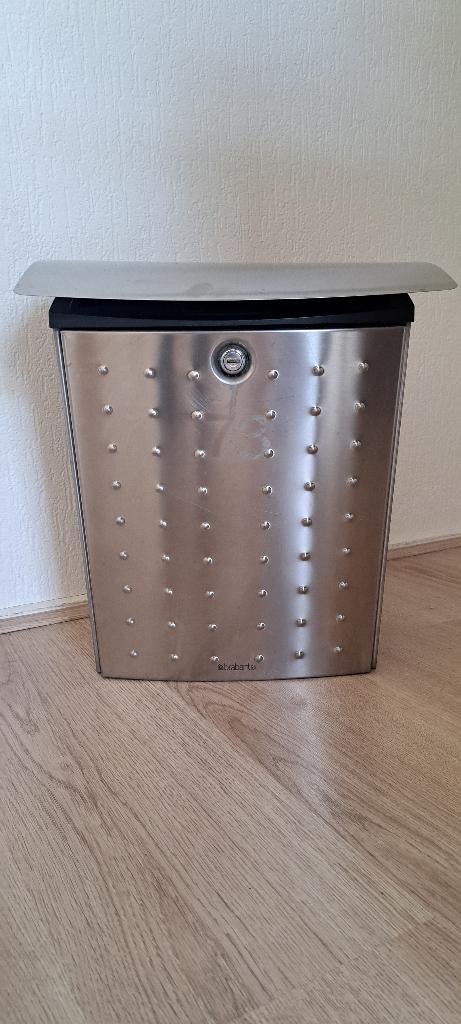 Brievenbus - RVS - Brabantia (incl 2 sleutels), Tuin en Terras, Brievenbussen, Ophalen, Gebruikt, Rvs